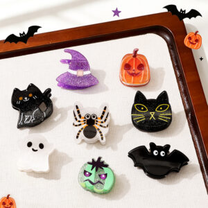 Halloween Cute And Fun Witch Hat, Spider, Shark Hair Clip For Women