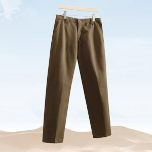Men's Loose Fit Straight Leg Casual Trousers - Comfortable Daily Wear Pants for Men