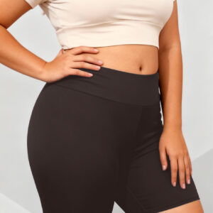Plus Size Biker Shorts For Women High Waist Tummy Control Soft Stretch Workout Yoga Compression Shorts