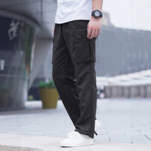 Quick-drying Pocket Workwear Straight-leg Pants For Men
