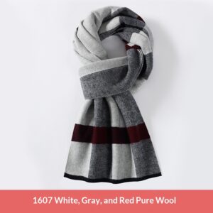Simple Plaid Cashmere Scarf For Men And Women