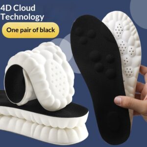 4D Cloud-like Insoles With A Squishy Cushioned Feel For Men And Women Ideal For Long Periods Of Standing