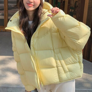 All-matching Super Nice Short Goose Yellow Bread Coat