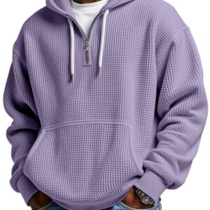 Autumn And Winter New Amazon Independent Station Fashion Sports Trendy Brand Men's Tops Waffle Hooded Sweatshirt