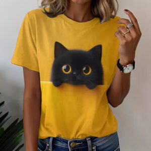 CrossBorder European And American Women's ShortSleeved TShirts, New Autumn Models With 3D Printing, Factory Wholesale And Dropshipping With Stable Supply