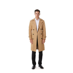 Double-breasted Business-casual Raglan-sleeve Coat Plus Size