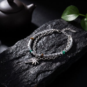 Dubbele armband met palmboom