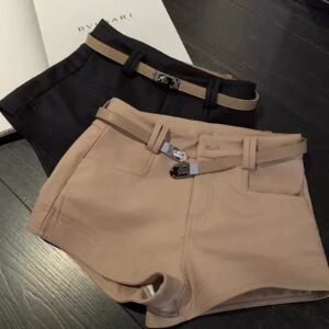 Slimming Straight-leg Pants Shorts Hot Pants For Women