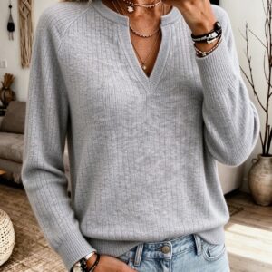 Women's Casual And Comfortable Raglan-sleeve Knit Sweater