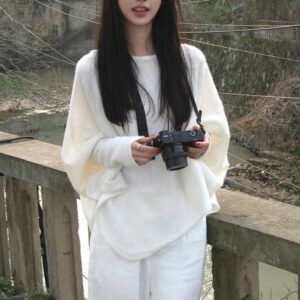 Women's Casual Batwing-sleeve Knit Sweater