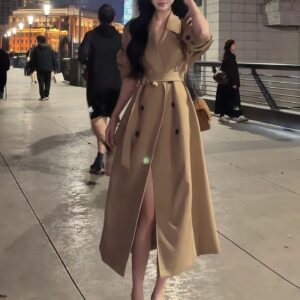 Women's Fashion Long Trench Coat