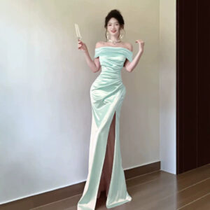 Xiaoke Wiwi French One-Shoulder Dress For Women New Style Coming-Of-Age Ceremony Party Annual Meeting Banquet Evening Dress
